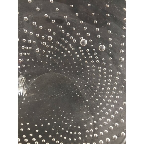 Vtg Mid Century Murano Italian Art Glass Two Cigarette Ashtray Dish Gold - Picture 4 of 8